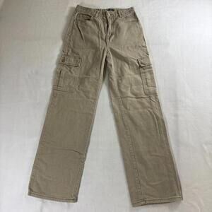 Cargo Jeans 90s Boyfriend Utility Workwear SONG 5/27 Fits Like 26X29 Khaki Tan